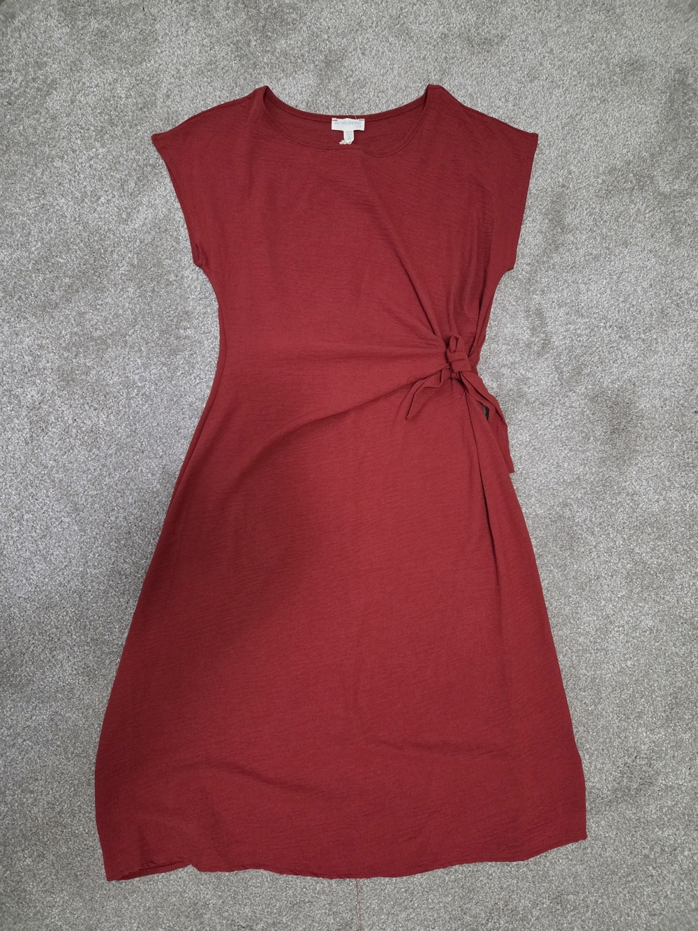 T-Shirt Style Side-Tie Dress - Picture 3 of 4